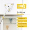 Shine Triangle Mop Adjustable Long Handle 360¬∞ Rotatable Multi Purpose Cleaning Mop White