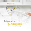Shine Triangle Mop Adjustable Long Handle 360¬∞ Rotatable Multi Purpose Cleaning Mop White