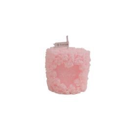 Valentine Gift Rose Flower Shap Aromatherapy Candle (Color: Pink, Type: Candle)
