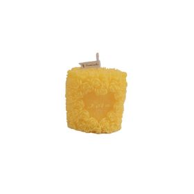 Valentine Gift Rose Flower Shap Aromatherapy Candle (Color: Yellow, Type: Candle)