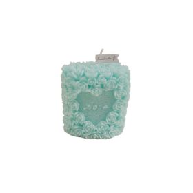 Valentine Gift Rose Flower Shap Aromatherapy Candle (Color: Blue, Type: Candle)