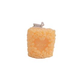 Valentine Gift Rose Flower Shap Aromatherapy Candle (Color: Orange, Type: Candle)